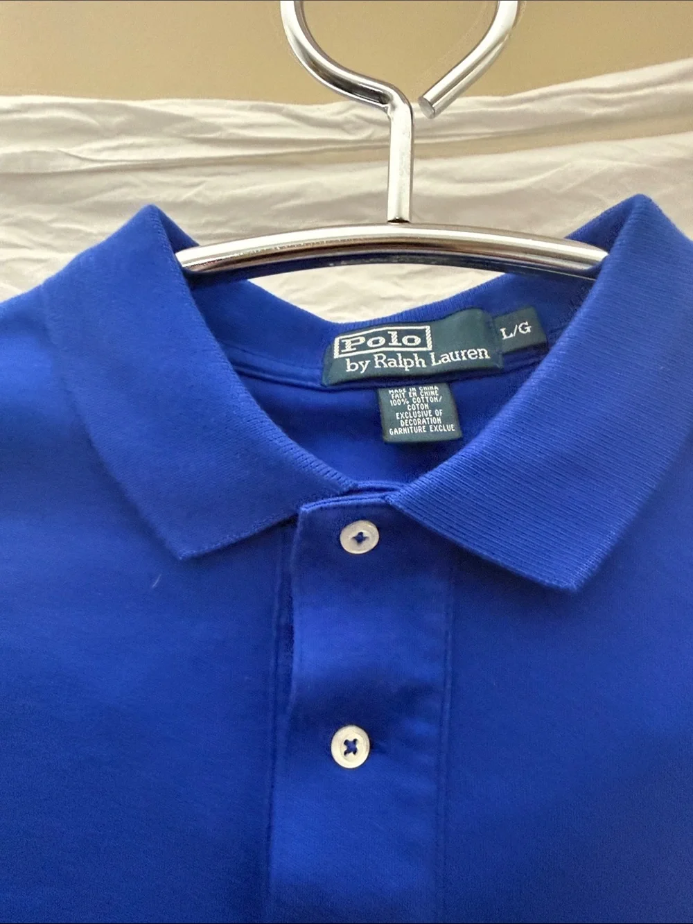 Ralph Lauren Men's Polo in Bright Blue with Red Pony